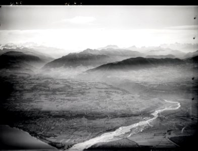 ETH-BIB-La Dranse, Chablais, Mont Blanc v. N. aus 2000 m-Inlandflüge-LBS MH01-007913