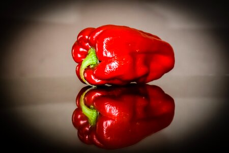 Vegetable red reflection photo