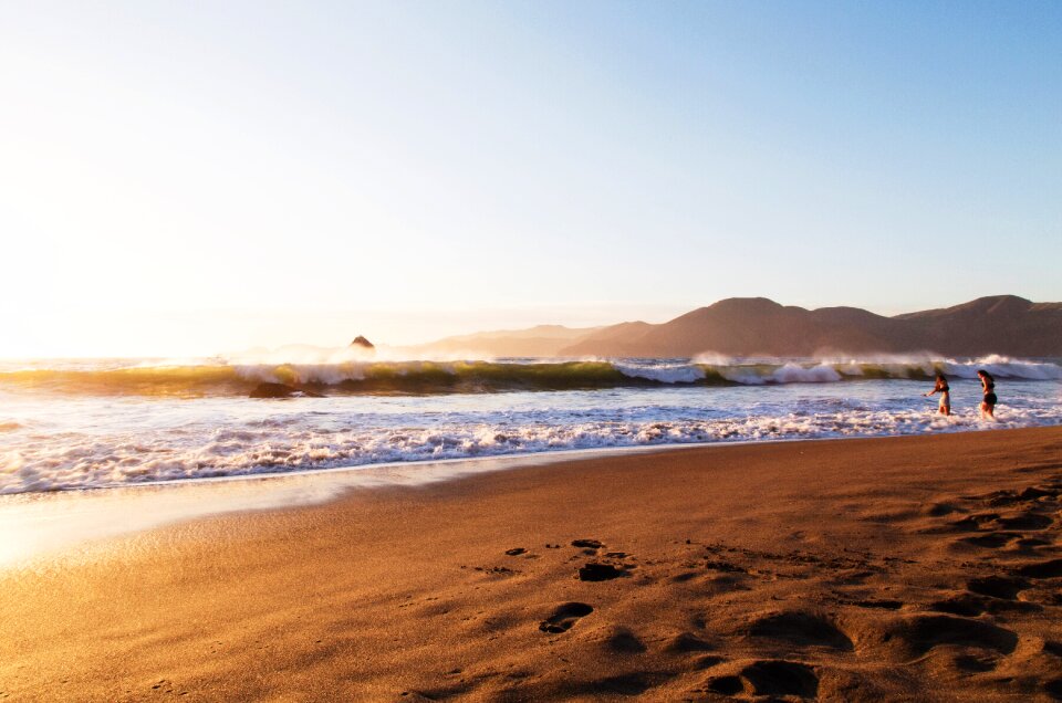 Waves nature horizon