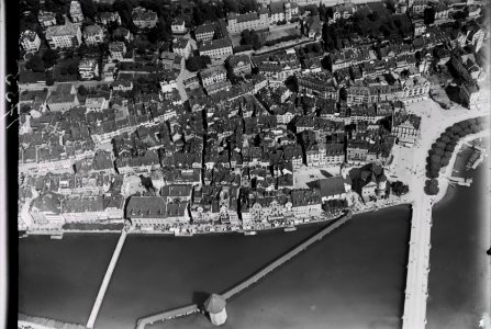 ETH-BIB-Luzern, Altstadt, Wasserturm, Kapellbrücke-Inlandflüge-LBS MH01-001755
