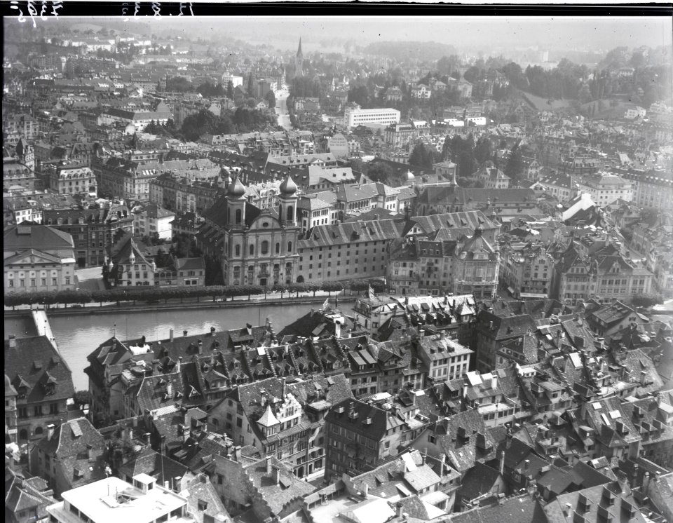 ETH-BIB-Luzern, Altstadt, Jesuiten-Kirche-Inlandflüge-LBS MH01-007395