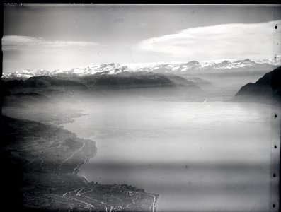 ETH-BIB-Lutry, Genfersee (östliches Becken), Rhône-Delta, Walliseralpen aus 2000 m-Inlandflüge-LBS MH01-007914