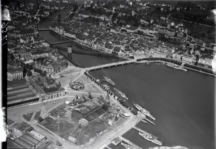 ETH-BIB-Luzern, Kapellbrücke, Bahnhof, Festhalle-Inlandflüge-LBS MH01-001756