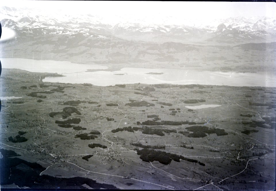 ETH-BIB-Lützelsee, Rapperswil, Etzel, Schwyzeralpen v. N. aus 1800 m-Inlandflüge-LBS MH01-006017