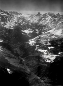 ETH-BIB-Mattertal, Matterhorn, Mischabel, Weisshorn, Breithorn-Inlandflüge-LBS MH01-008174