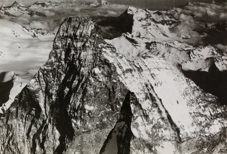 ETH-BIB-Matterhorngipfel v. N. W. aus 4500 m-Inlandflüge-LBS MH01-005676