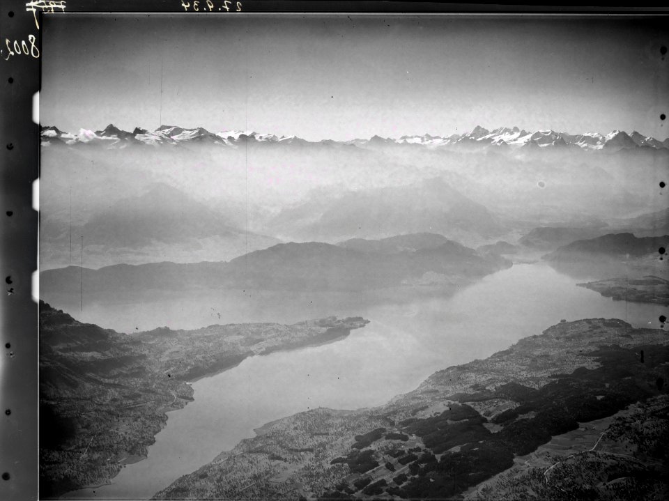 ETH-BIB-Meggerwald, Meggen, Greppen, Hertenstein, Vierwaldstättersee, Bürgenstock, Stanserhorn, Urneralpen, Berneralpen-Inlandflüge-LBS MH01-008002