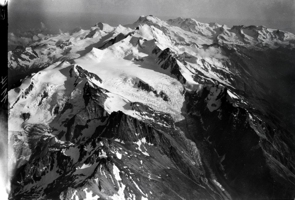 ETH-BIB-Mischabel, Monte Rosa, Zermattertal v. N. aus 5000 m-Inlandflüge-LBS MH01-001114