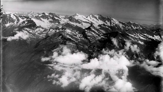ETH-BIB-Monte Moro, Mischabelhörner v. S. aus 4300 m-Inlandflüge-LBS MH01-002043