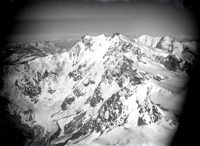 ETH-BIB-Monte Rosa, Ostwand, Belvederegletscher, Macugnagagletscher v. O.-Inlandflüge-LBS MH01-006468