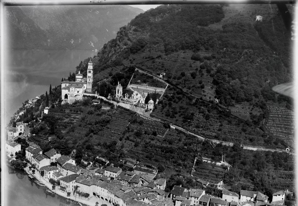 ETH-BIB-Morcote mit Kirche-Inlandflüge-LBS MH01-001972