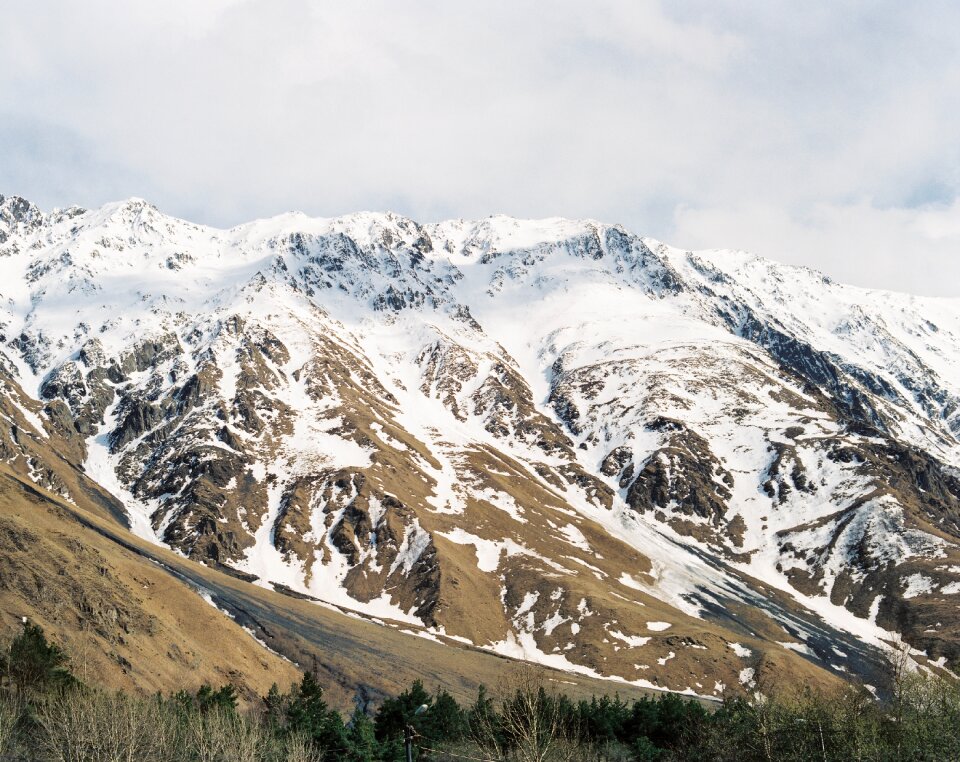 Mountain peak nature landscape
