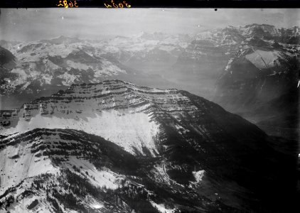 ETH-BIB-Mürtschenstock, Glärnisch, Glarner Alpen, Schäniserberg v. O. aus 1800 m-Inlandflüge-LBS MH01-003682