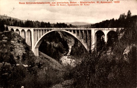 ETH-BIB-Niederteufen, Neue Gmündertobelbrücke aus armiertem Beton--Fel 003878-RE
