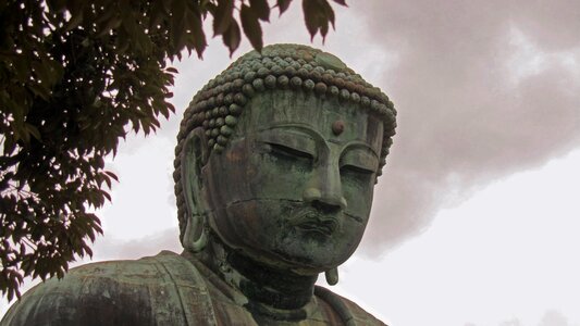 Buddhism bronze statue asia photo