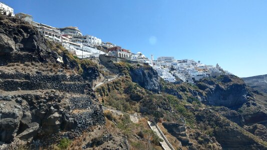 Santorini fira island photo