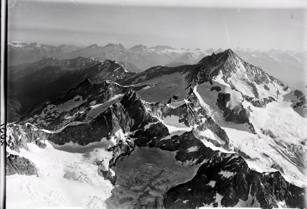 ETH-BIB-Ober Gabelhorn, Zinalrothorn, Weisshorn, Val d'Aniviers-Inlandflüge-LBS MH01-002031