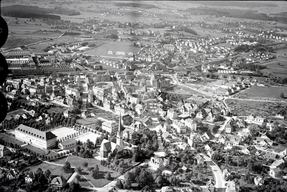 ETH-BIB-Oerlikon Seebach v. S. aus 250 m-Inlandflüge-LBS MH01-005853