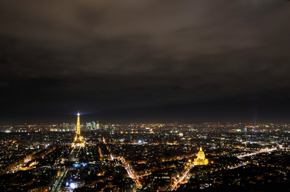 Monument night city view