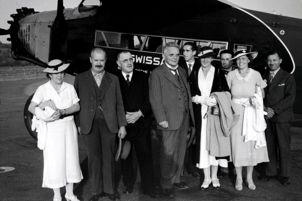 ETH-BIB-Passagiere von Fokkerflugzeug-Inlandflüge-LBS MH05-25-01
