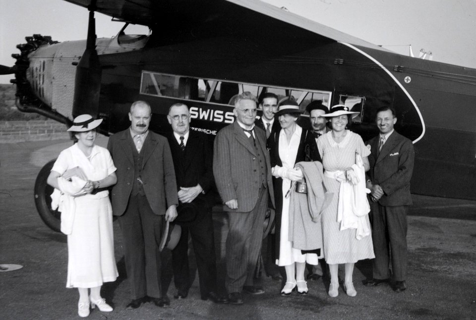 ETH-BIB-Passagiere von Fokkerflugzeug-Inlandflüge-LBS MH05-25-02