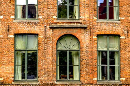 Brick architecture bruges photo