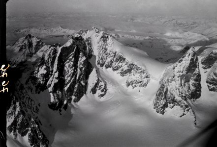 ETH-BIB-Piz Bernina, Piz Morteratsch, Piz Scerscen, Piz Alv, La Spedia, Crast Agüzza-Inlandflüge-LBS MH01-007676