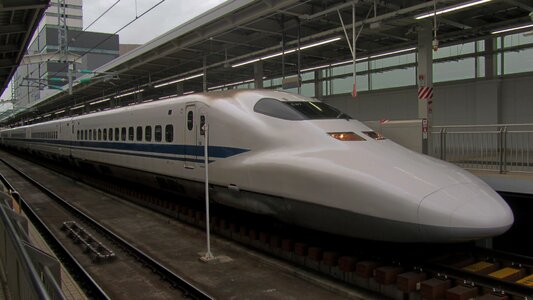 Express train japan railway station
