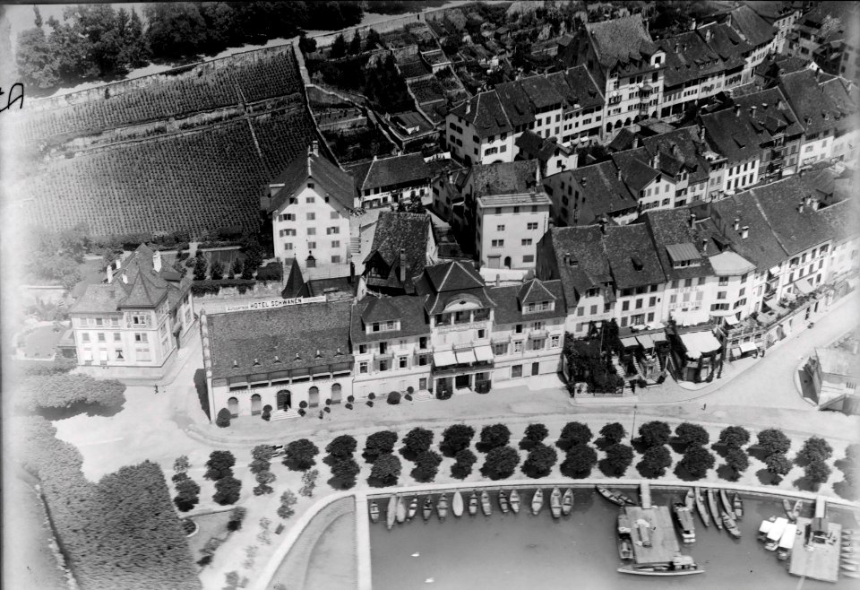 ETH-BIB-Rapperswil, Hotels am Hafen-Inlandflüge-LBS MH03-0752