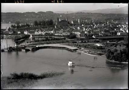 ETH-BIB-Rapperswil-Jona, Hafen, Bahnhof aus 100 m-Inlandflüge-LBS MH01-007855