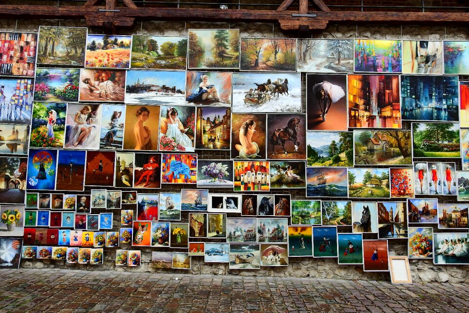 Wall st florian's gate exhibition painting