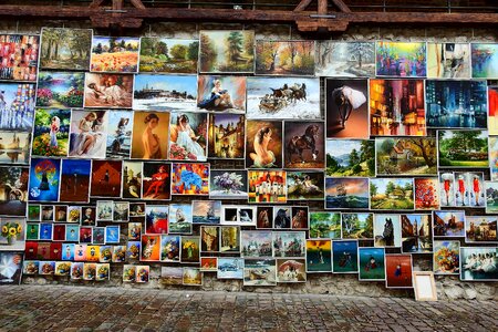 Wall st florian's gate exhibition painting