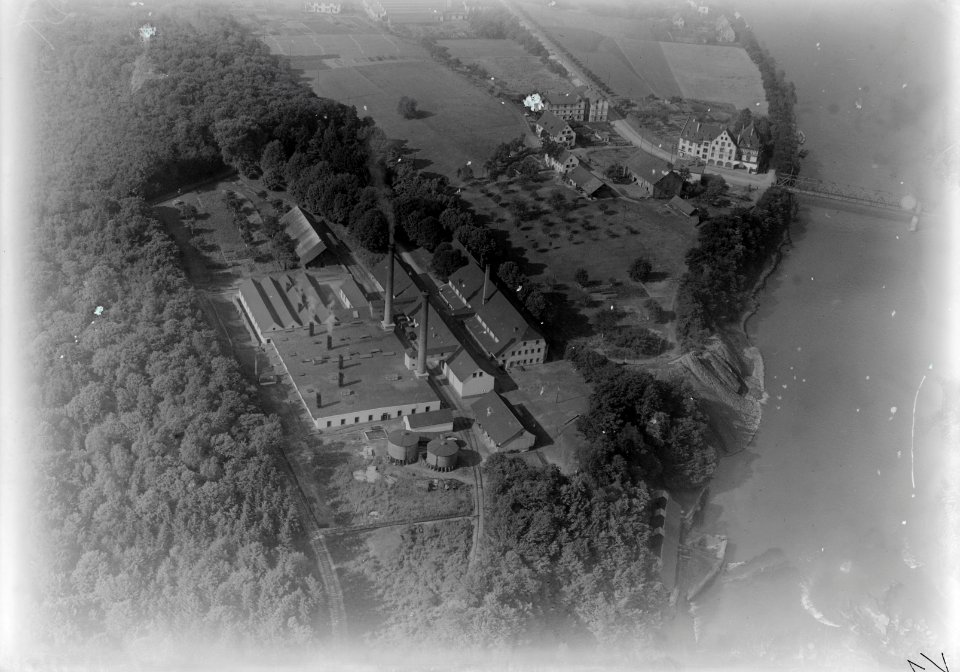 ETH-BIB-Rheinfelden, Alte Saline und Restaurant Rheinlust mit Zollamt-Inlandflüge-LBS MH03-1080