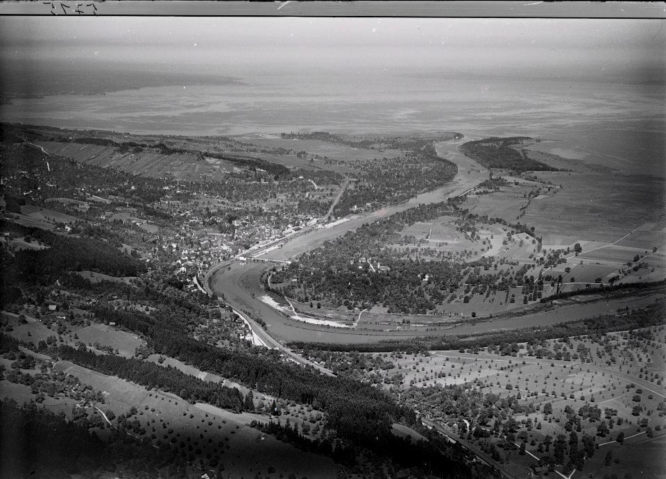 ETH-BIB-Rheineck, Gaissau, Thal, Altenrhein v. S. O. aus 600 m-Inlandflüge-LBS MH01-005715