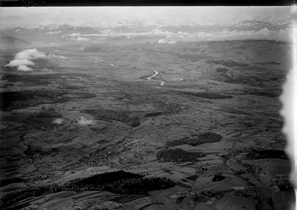 ETH-BIB-Reusstal, Zugersee, Rigi, Zentralalpen v. N. aus 1000 m-Inlandflüge-LBS MH01-004497