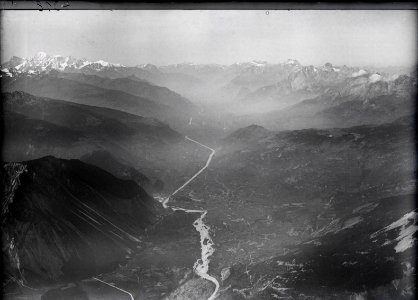 ETH-BIB-Rhônetal, Leuk, Mont Blanc, Diablerets v. S. O. aus 3500 m-Inlandflüge-LBS MH01-004318