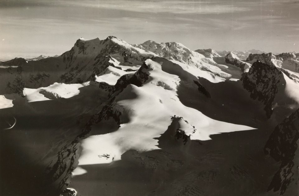 ETH-BIB-Rimpfischhorn, Strahlhorn, Monte Rosa, Lyskamm, Zwillinge, Breithorn-Inlandflüge-LBS MH01-005664