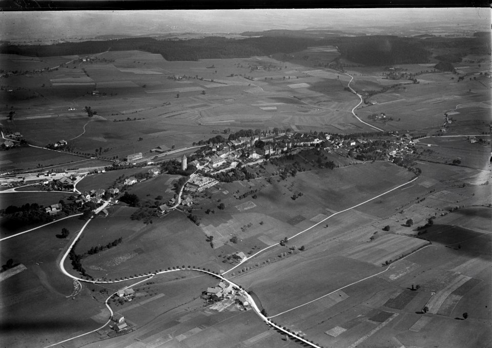 ETH-BIB-Romont v. S. aus 300 m-Inlandflüge-LBS MH01-005132