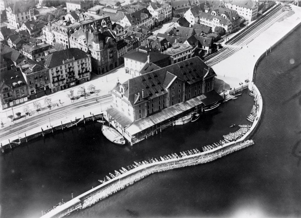 ETH-BIB-Rorschach, Kornhaus und Hafen aus 100 m-Inlandflüge-LBS MH01-002699