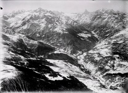 ETH-BIB-Saastal und Nikolajtal bei Stalden, Vispertäler, Mischabelgruppe, Matterhorn-Inlandflüge-LBS MH01-000378