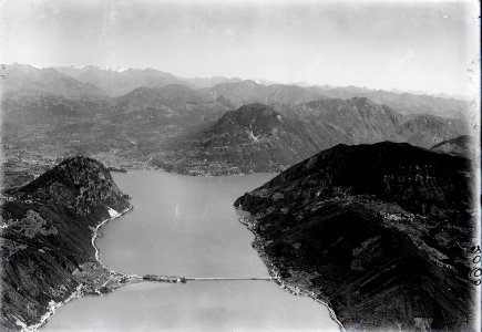 ETH-BIB-San Salvatore, Damm von Melide, Lugano, Gotthard v. S. aus 2000 m-Inlandflüge-LBS MH01-002060
