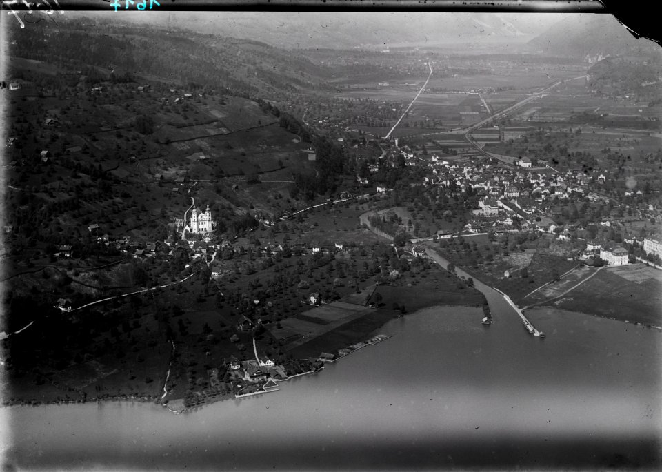 ETH-BIB-Sarnen mit See v. S. aus 2500 m-Inlandflüge-LBS MH01-001617