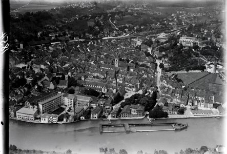 ETH-BIB-Schaffhausen, Munot, Bahnhof v. S. aus 200 m-Inlandflüge-LBS MH01-001854