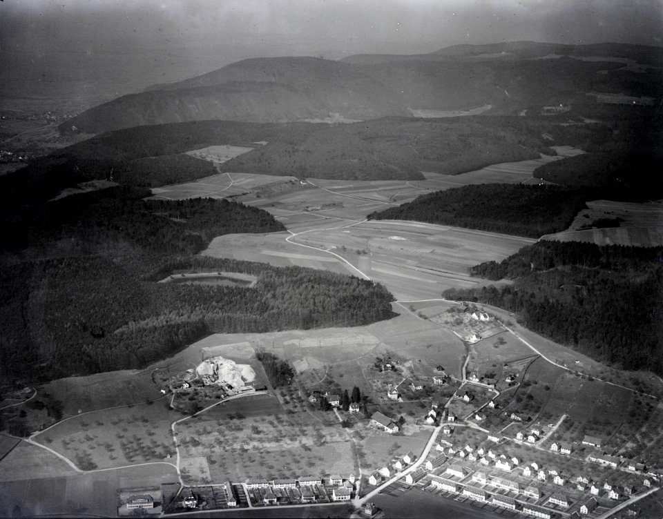 ETH-BIB-Schaffhausen-Ried, Lahn, Randenlandschaft v. O. aus 400 m-Inlandflüge-LBS MH01-005959