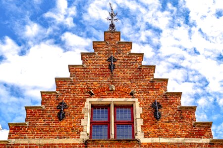 Architecture medieval bruges photo