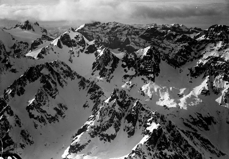 ETH-BIB-Schlossberg, Spannort, Krönten v. O. aus 3500 m-Inlandflüge-LBS MH01-000128