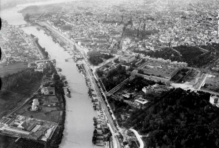 ETH-BIB-Sevilla (Hafen) von S. aus 400 m Höhe-Mittelmeerflug 1928-LBS MH02-05-0024