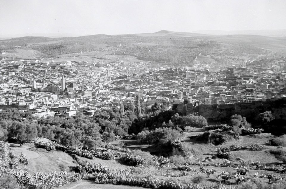 ETH-BIB-Sicht auf Fès von einem Hügel-Nordafrikaflug 1932-LBS MH02-13-0361