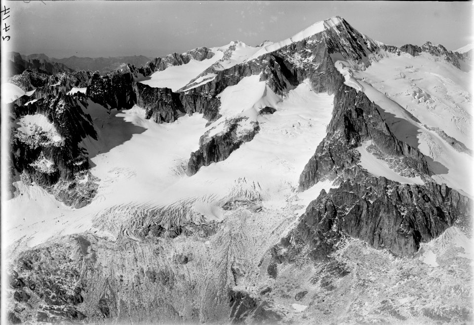 ETH-BIB-Siedelenhorn, Galengletscher, Galenstock, Bielenstöcke, Tierälplistock aus 3800 m-Inlandflüge-LBS MH01-002414
