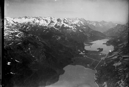 ETH-BIB-Sils, Silsersee, Maloja, Val Fex, Sils-Maria, Bergell aus 2600 m-Inlandflüge-LBS MH01-000862